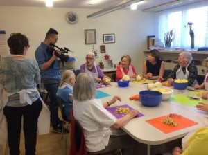 Film team from Hong Kong at the Kalchbühl nursing centre  